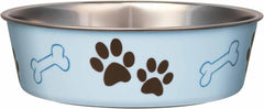Loving Pets Bella Dog Bowls- Stainless Steel Dog & Cat Bowls - Spill Proof Dog Food Bowl, Cat Bowl, Puppy Essentials & Pet Supplies Great for Home & Travel