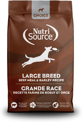 NutriSource Choice Dry Dog Food, Large Breed Beef Meal & Barley Recipe, 40 lb.