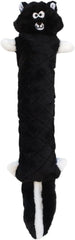 ZippyPaws - Jigglerz Tough No Stuffing Squeaky Plush Dog Toy with Crinkle Head and Tail - Skunk