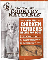 Grandma Mae's Country Naturals Grain Free Chicken Tenders Chewy Dog Treats, 5 Ounces