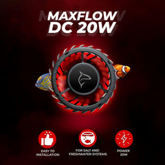 Aquatop MaxFlow MWV-3400SLIM DC Wavemaker Pump, 793 GPH – For 200 Gallon Tanks, Safe for Salt & Freshwater, Magnetic Mount, Energy-Efficient Circulation