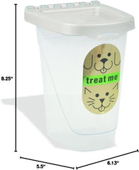 Van Ness Pets Airtight Dog Treat Container And Cat Food Storage, 2 Pound Capacity