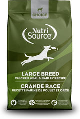 NutriSource Choice Dry Dog Food, Large Breed Chicken Meal & Barley Recipe, 40LB