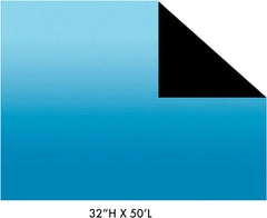 Penn-PLAX Double-Back Roll-A-Scene Aquarium Background – Double Sided Roll – Midnight Sea (Black) / Caribbean Blue – 32” x 50’