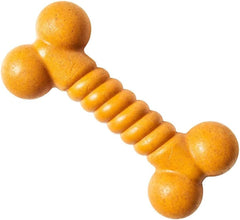 SPOT Bam-Bones Twist Bone - Made with Strong Bamboo Fiber, Durable Long Lasting Chew Toy for Light to Moderate Chewers for Dogs & Teething Puppies Under 25lbs, 5in Allergen Free Peanut Butter Flavor