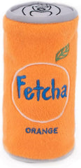 ZippyPaws - Squeakie Can Dog Toys, Stuffing Squeaker Plush Beverage Dog Toy - Fetcha