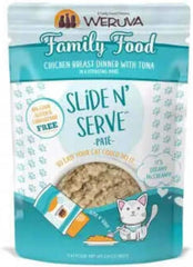 Weruva Wet Cat Food, Family Food with Chicken and Tuna Pate (Pack of 12)
