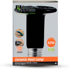 Ceramic Heat Emitter (Che)– Reptile, Amphibian, Mammal & Baby Chick: Heat Basking for Terrariums, Vivariums, Paludariums, Enclosures & Cages