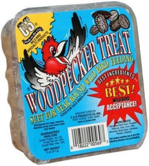C & S Products Woodpecker Treat Beef Suet,Corn,Oats,Peanuts,Pecans 11 Oz