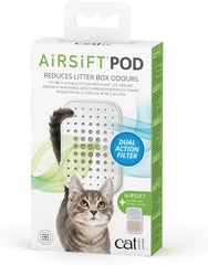 Catit Airsift Dual Action Air Purifier Pad – Two Media Filter to Keep Litter Box Odors at Bay