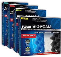 Fluval 406/407 Bio Foam Value Pack, Replacement Aquarium Filter Media