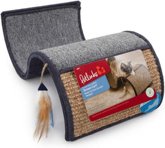 Petlinks Dream Curl Carpet & Sisal Curled Cat Scratcher - Brown/Gray, One Size