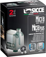 SICCE MICRA Compact Aquarium Pump, 90 GPH, for submerged use in freshwater and saltwater