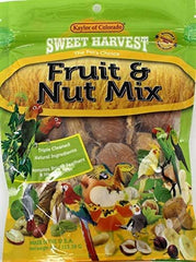 Fruit & Nut Mix Treat, 4.0 Oz Bag - Real Fruit and Nuts for Birds - Cockatiels, Parrots, Macaws, Conures