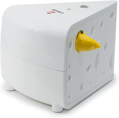 PetSafe Cheese - Interactive, Electronic Cat Toy - Peek-A-Boo Mouse Hunt Game - Hide and Seek for Bored and Anxious Cats - Kitten Teaser Toy - Automated Cat Toy for Cat Enrichment and Exercise