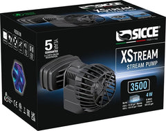 SICCE XSTREAM 3500 Wave Maker Flow Pump 925 GPH | 360° Adjustable Quiet Submersible Magnetic Powerhead for Saltwater & Freshwater Tanks, Aquarium Water Circulation Pump up to 70 Gallons