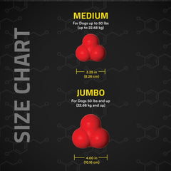 Playology Squeaky Bounce Ball for Large to X-Large Dogs 50lbs & up | Engaging All-Natural Beef Scented Dog Chew Toy for Tough Chewers | Easy to Clean, Interactive & Non-Toxic Materials