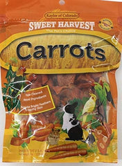 Carrots Treat, 4.0 Oz Bag - Real Carrots for Birds and Small Animals - Rabbits, Hamsters, Guinea Pigs, Mice, Gerbils, Rats, Cockatiels, Parrots, Macaws, Conures