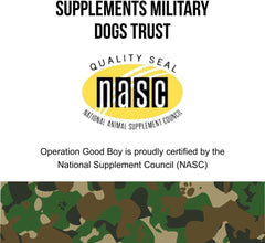 O.G.B. Operation Good Boy - SRE: Skin/Coat/Allergy Supplement for Pets - 90 Count Soft Chews - 12.7 oz - Made Natural Ingredients - Veteran Owned