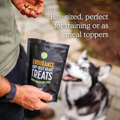 Get Joy Freeze Dried Superfood 100% Beef Heart Dog Treats, Single Ingredient Organ Meat, High Protein, Heart Health, Energy, Muscle Repair, Grain Free & Gluten Free, Made in USA