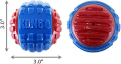 KONG CoreStrength Rattlez Ball Dog Toy Blue/Red