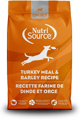 NutriSource Choice Dry Dog Food, Turkey Meal & Barley Recipe