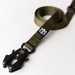 Operation Good Boy Tactical Leash (Green) - Durable, Strong, and Comfortable - Heavy Duty Aviation Aluminum Clip with 360 Degree Swivel - Veteran Owned and Operated