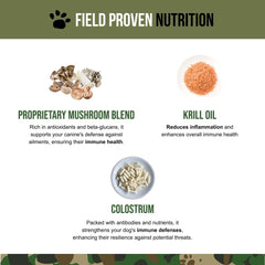 O.G.B. Operation Good Boy - SRE: Immunity Supplement for Pets - 90 Count Soft Chews - 12.7oz - Made Natural Ingredients - Veteran Owned