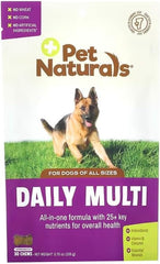 Pet Naturals Daily Multivitamin for Dogs, Veggie Flavor, 30 Chews - Yummy Chews with Amino Acids, and Antioxidants - Supports Energy, Metabolic Function and Pet Wellness