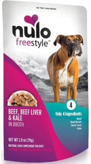 Nulo, Dog Beef Beef Liver & Kale Pouch, 2.8 Ounce 24 Pack