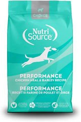 NutriSource Choice Dry Dog Food, Performance Chicken Meal & Barley Recipe, 40 lb.