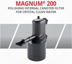 Marineland Magnum 200 Polishing Internal Canister Filter for 60 Gallons, Crystal Clean Water