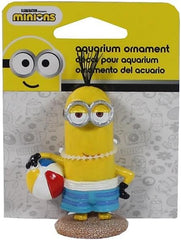 Penn-Plax Minions Officially Licensed Aquarium Ornament – Beach Buddy – Safe for Freshwater and Saltwater Fish Tanks – Small