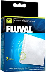 Fluval C2 Poly Foam Pad, Replacement Aquarium Filter Media, 3-Pack