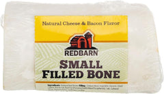 Redbarn Cheese & Bacon Flavor Naturals Filled Bone Dog Chews, Small, Made in The USA
