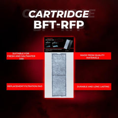Aquatop Premium Carbon Replacement Filtration Pad for BFT-08 & BFT-13 Tanks – Improves Water Clarity and Filtration Efficiency, BFT-RFP