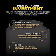 Gamma2 Vittles Vault Dog Food Storage Container with Airtight Lid