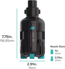 Aqua Illumination AI Axis Centrifugal Smart Controllable Aquarium Pump - 925 GPH, Ultra Quiet Energy Efficient (Axis 90)