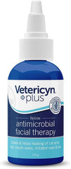 Vetericyn Plus Feline Facial Therapy | Healing Aid and Skin Repair for Different Cat First Aid Needs, Including Cat Acne, Cat Ear and Eye Problems. 2 Ounces