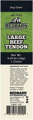 Redbarn Large Beef Tendons, All-Natural Dog Chews 1 ea