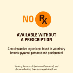 Sentry PET Care HC Worm X Plus 7 Way De-Wormer (pyrantel pamoate/praziquantel), for Puppies and Small Dogs, 6-25 lbs, Chewable, 6 Count