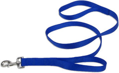 Coastal - Loops 2 - Double Handle Dog Leash, Blue, 1" x 06'
