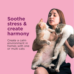 Comfort Zone Single & Multi-Cat Calming Diffuser Refills for A Soothing Home, 192 ml, Pack of 4