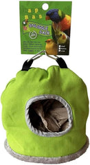 A & E Cages Happy Beaks Snuggle Sack Bird Hut Assorted