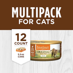 Nature's Variety Instinct Grain-Free Duck Canned Cat Food Size: 5.5-oz, case of 12