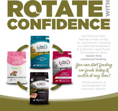 NutriSource Grain Free Dry Dog Food, Small Bites, Chicken and Peas, 12LB