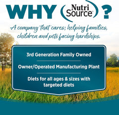 NutriSource Adult Chicken & Rice Small Bites Dog Food 15lb