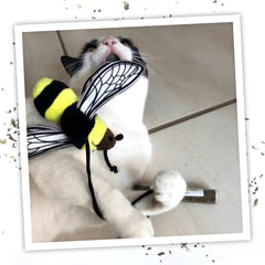 SMARTERPAW Meowijuana Get Buzzed Bee with Wand Toy