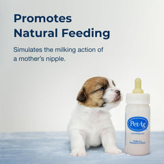 Pet-Ag Nurser Bottle - 4 oz - Promotes the Natural Feeding of Liquids - Designed for Larger Animals - Durable & Easy to Clean