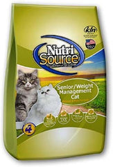 NutriSource Cat Senior Weight Management - Chicken meal & Peas 16lb